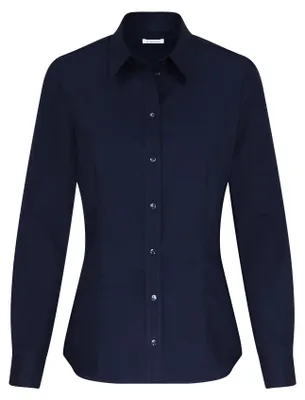 Productafbeelding van Seidensticker damesblouse - Stadsblouse - Overhemdblouse - Regular pasvorm - Lange mouwen - Effen kleur