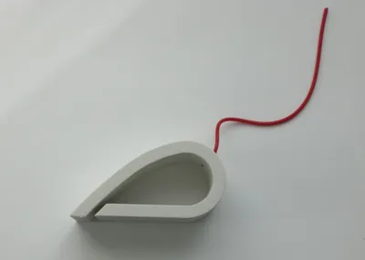 Produktbild von Türstopper Fensterstopper Türkeil House Mouse® Artikel-Design® grau-rot
