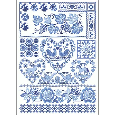 Obrázok produktu pre Výšivka Lindner, vzor na výšivku "Vidiecky dom", formát A3