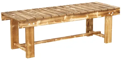 Produktbild von Gartenbank, Sitzbank, für 2 Personen, rustikal, 110 x 38 x 35 cm, Dunkelbraun