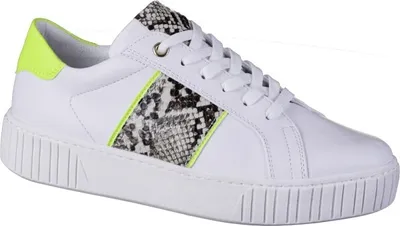 Obrázek produktu pro MARCO TOZZI Damen Leder Imitat Sneakers white, softe Feel me Decksohle