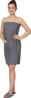 Produktbild von Saunakilt für Damen, 100% Baumwolle, 75x130 cm, Waffelpique