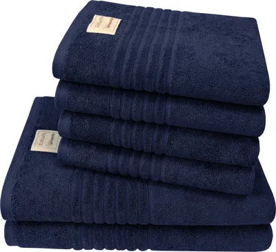 Produktbild von Dyckhoff Handtuchset Nature marine, 6-tlg.