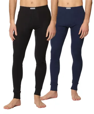 Image de Caleçon long pour homme Timone TI30-127-2P (lot de 2) Noir, bleu marine, taille L