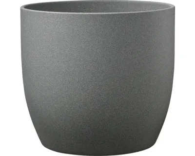 Produktbild von Blumentopf Soendgen Basel Stone Keramik Ø 13 cm H 12 cm dunkelgrau