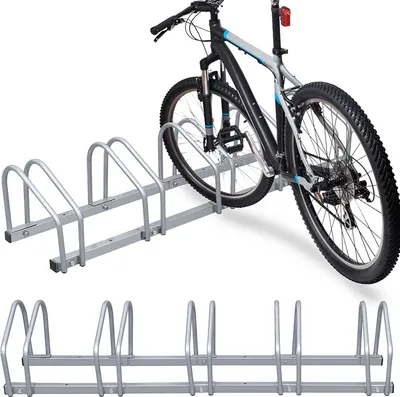 Produktbild von Yakimz Fahrradständer für 5 Räder 130x32x26cm verzinkt und für Wandmontage geeignet