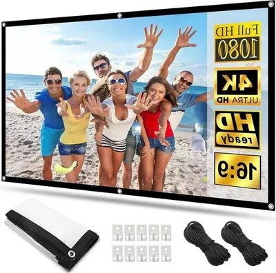Produktbild von Famanu Projektionsleinwand 60 Zoll - Ideal für Filme und Präsentationen