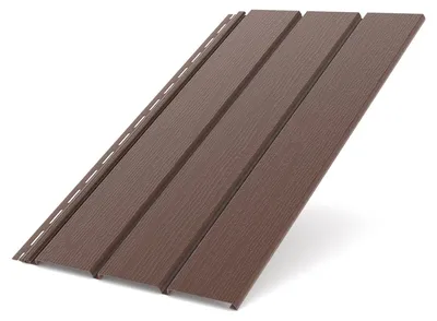 Immagine prodotto di BRYZA: Pannello per soffitti, in plastica massiccia, lunghezza 3 metri, larghezza 305 mm, colore marrone RAL 8017