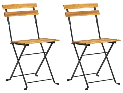 Zdjęcie produktu dla VidaXL 313160, Taras, Drewno akacjowe, Stal, Brązowy, 400 mm, 460 mm, 850 mm