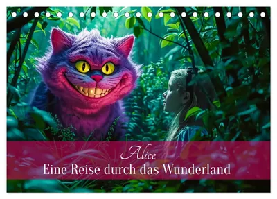 Produktbild von Alice - Eine Reise durch das Wunderland (Tischkalender 2027 DIN A5 quer), CALVENDO Monatskalender
