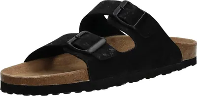 Produktbild von Alyssa Damen-Pantolette mit Tieffußbett Schwarz-Bronze, Farbe:schwarz, EU Größe:42