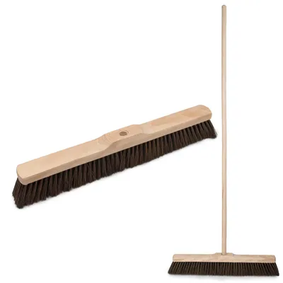 Produktbild von Hausbesen 50 cm Kehrbesen Besenkopf, Besen, 22mm Gewinde, mit Stiel 120 cm