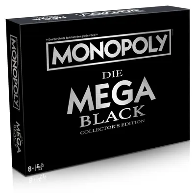 Obrázek produktu pro Monopoly Black Mega Edition, desková hra, hračka, od 8 let