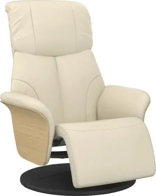 Obrázok produktu pre vidaXL Relaxačné kreslo s podnožkou krémová Imitácia kože
