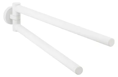 Produktbild von Herzbach LIVING Handtuchhalter 340mm zweiteilig Weiß matt