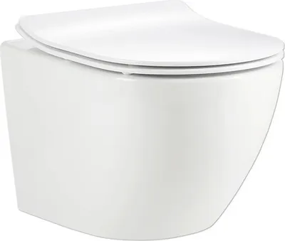 Obrázek produktu pro Závěsné WC form&style SAMAR bez splachovacího kruhu se systémem splachování Turbo Flush vč. WC prkénka