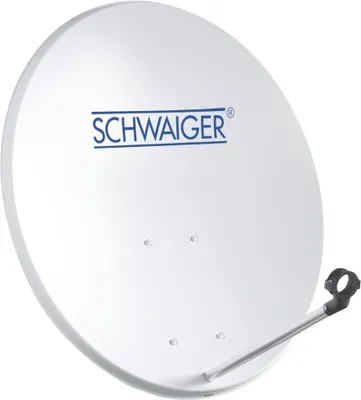 Produktbild von Schwaiger Satellitenspiegel Stahl Offset Antenne Ø 55cm hellgrau