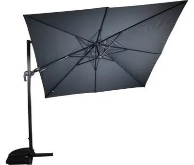 Produktbild von Lesli Living - Sonnenschirm zum Aufklappen VirgoFlex - Grau - 300x300cm