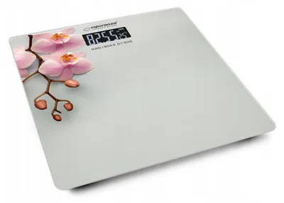 Obrázek produktu pro Esperanza ORCHID Fitness Elektronická Koupelnová Váha Tvrzené Sklo 180kg LCD
