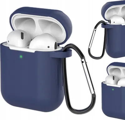 Obrázok produktu pre Puzdro pre Airpods 2 / 1 + prívesok na kľúče Blue