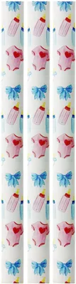 Produktbild von Benza Geschenkpapier zur Geburt Junge und Mädchen - 200 x 70 cm - 3 Rollen