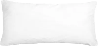 Obrázok produktu pre BELIANI Vankúš biely poťah z mikrovlákna polyesterová výplň 40 x 80 cm vysoký profil spálňa