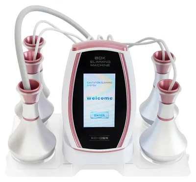 Immagine prodotto di Dispositivo di riduzione del grasso a cavitazione RF - Massaggiatore per il corpo 5-in-1 - Rassodamento corporeo con ultrasuoni - Schermo touch LED da 10,9 cm - Alimentazione 100-240V, spina EU - Per uso domestico