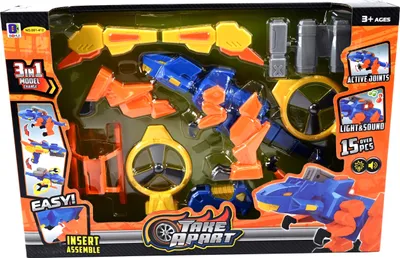 Zdjęcie produktu dla Figurka Robot Dinozaur Transformuje Dźwięk Światło