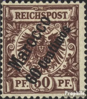Produktbild von Briefmarken Dt. Post Marokko 1899 Mi 6 mit Falz Aufdruckausgabe