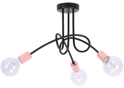 Immagine prodotto di Lampada a sospensione moderna in stile loft, lampada da soffitto in rame – lampada a sospensione per soggiorno, lampada di design