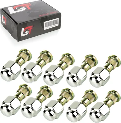 Produktbild von 10x Rändelbolzen mit Radmutter M12x1,25 x 46mm für NISSAN INFINITI I30