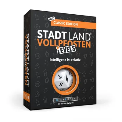 Produktbild von STADT LAND VOLLPFOSTEN® - Levels - CLASSIC EDITION - "Intelligenz ist relativ."