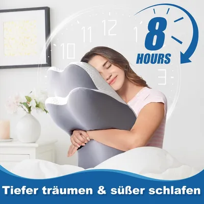 Produktbild von Nackenkissen, Ergonomisches Kopfkissen, Orthopädisches Kissen, Schlafkissen, Memory Foam Kissen, Nackenschmerzen, Seitenschläfer Rückenschläfer