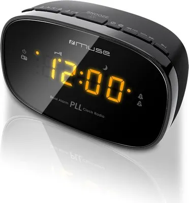 Image de Radio-réveil double alarme noir - Muse - M150CR -