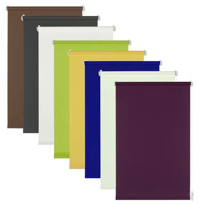 Produktbild von Seitenzug-Rollo Easy Fix, Farbe:dunkelblau, Breite:90 cm, Länge:210 cm