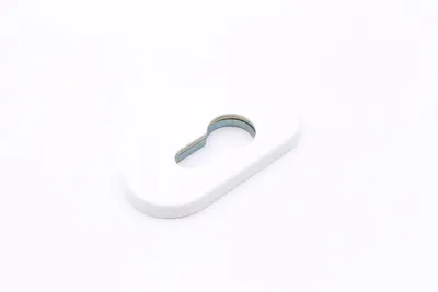 Produktbild von PZ-Schieberosette, oval, RAL 9016 weiß