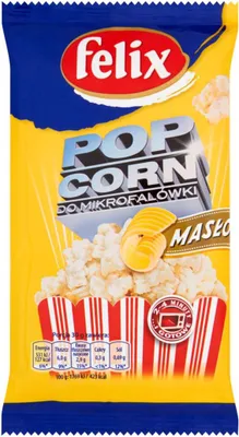 Zdjęcie produktu dla felix Popcorn do mikrofalówki masło 90 g