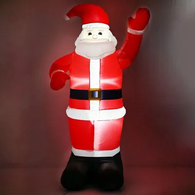 Obrázek produktu pro LED nafukovací Santa Claus 180 cm, IP44, studená bílá