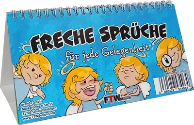 Produktbild von Freche Sprüche für jede Gelegenheit Spruchaufsteller mit lustigem Engel