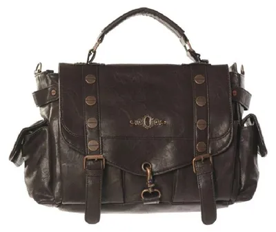 Produktbild von Banned Handtasche - Braune Steampunk Aktentasche