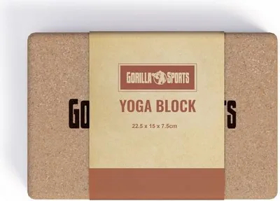 Obrázek produktu pro Gorilla Sports Sada kostek na jógu, korkové, 2 kusy