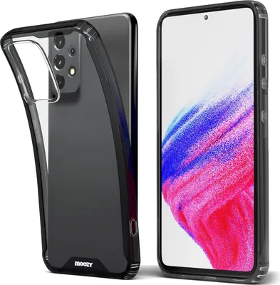 Produktbild von Hülle für Samsung Galaxy A53 5G Hülle flexibel dunkler Rahmen transparente Rückseite