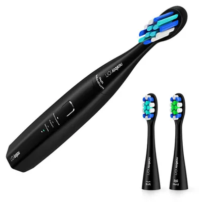 Produktbild von Niceboy ION Sonic Lite, Erwachsener, Schallzahnbürste, 60000 Bewegungen pro Minute, Schwarz, Schwarz, IPX7