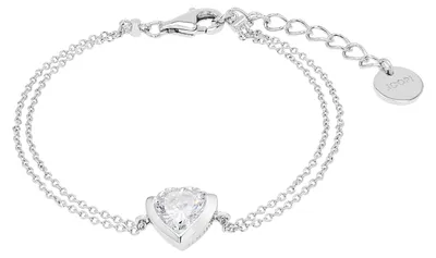 Produktbild von Joop! Damen Armband 2039690 Silber 925 mit Herz Zirkonia synth.