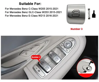 Obrázek produktu pro Spínač elektrického ovládání oken, přímá náhrada, kompatibilní s modely Mercedes-Benz, číslo 3