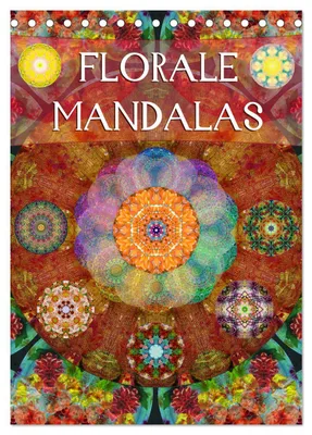 Produktbild von FLORALE MANDALAS (Tischkalender 2027 DIN A5 hoch), CALVENDO Monatskalender