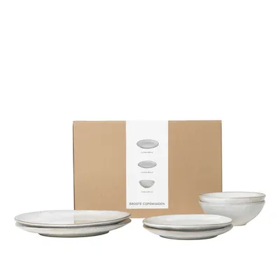 Image de Service de table Broste Copenhagen Nordic Sand pour un déjeuner à deux