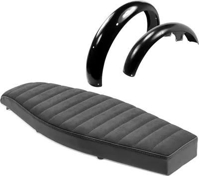 Image de Selle plate VS1 pour Simson S51 / S50 / S70 + garde-boue avant + arrière