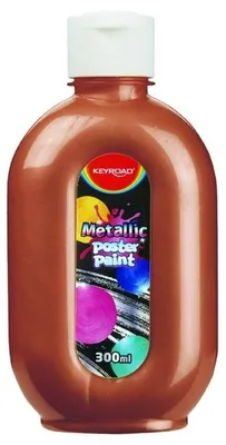 Produktbild von Keyroad Plakatfarbe, metallisch gelb, 300 ml