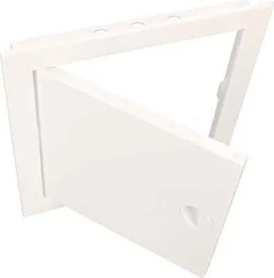 Produktbild von KOTARBAU® Inspekční dvířka 15 x 30 cm Všechny velikosti ABS plast Inspekční dvířka Bílá Inspekční poklop Zámek na zacvaknutí Odnímatelná stěna/strop/podlaha Pevné otevírání Uni.